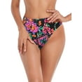 thumbnail image 1 of RELLECIGA Women's High Cut High Waisted Bikini Bottom, 1 of 7