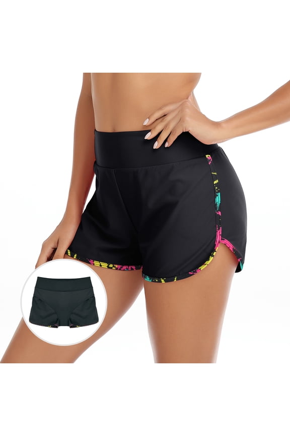 Women's High Waisted Swim Shorts Swim Board Shorts for Women