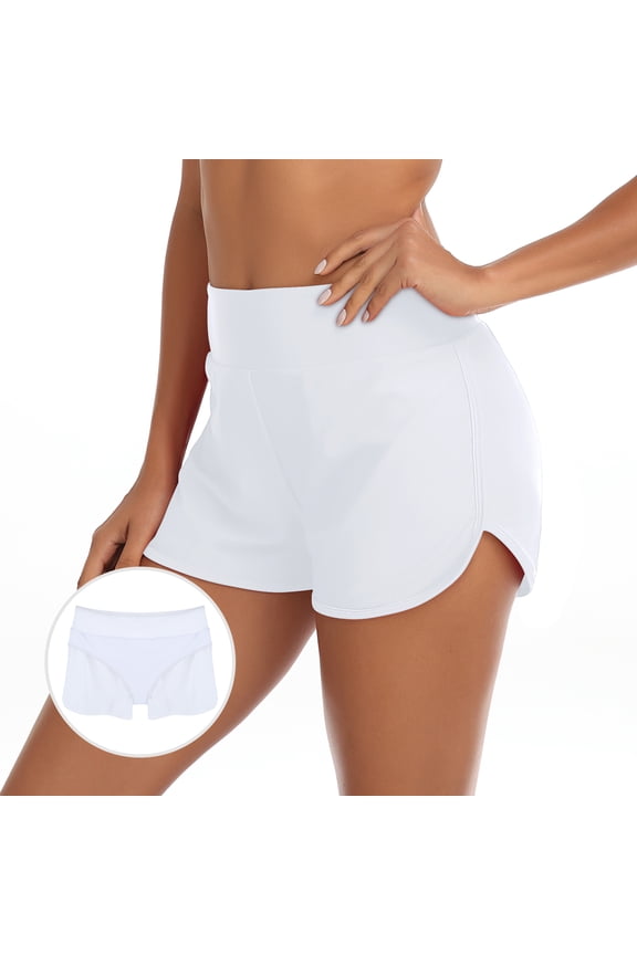 Women's High Waisted Swim Shorts Swimsuit Bottoms Board Shorts for Women