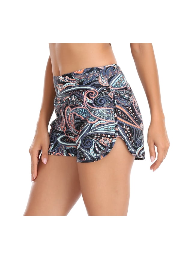 Women's High Waisted Swim Shorts Swimsuit Bottoms Board Shorts for Women