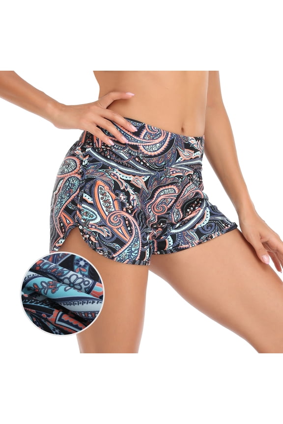 Women's High Waisted Swim Shorts Swimsuit Bottoms Board Shorts for Women