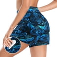 thumbnail image 1 of RELLECIGA Women's High Waisted Swim Shorts with Pockets UV Sun Protection Board Shorts Swimwear Floral Bathing Suit Short, 1 of 12