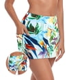 thumbnail image 1 of RELLECIGA Women's High Waisted Swim Skirt Sporty Skort Bathing Suit Skirt Swimsuit Skirt Tankini Bottoms with Shorts, 1 of 9