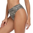 thumbnail image 1 of RELLECIGA Women's Leopard High Cut High Waisted Bikini Bottom Size Small, 1 of 8