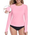 thumbnail image 1 of RELLECIGA Women's Long Sleeve UPF 50+ UV Protection Swim Top Bathing Suit Rash Guard Swim Shirt Long Sleeve Swimsuit, 1 of 9