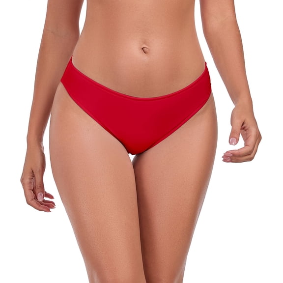 RELLECIGA Women's Low Waisted Bikini Bottom Bathing Suit Bottom