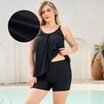 thumbnail image 1 of RELLECIGA Women's Mesh Tankini with Shorts Swimsuit 2 Piece Bathing Suits for Women Plus Size, 1 of 10