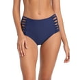thumbnail image 1 of RELLECIGA Women's Navy Blue High Waisted Strappy Sides Bikini Bottom Size XX-Large, 1 of 6