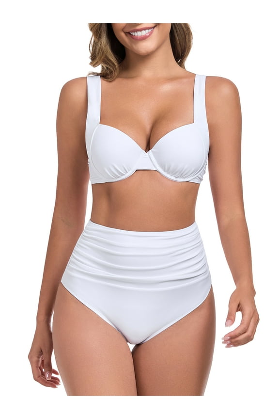 Women's Push Up Underwire Bikini Set Bathing Suits