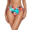 thumbnail image 1 of RELLECIGA Women's Strappy Crossing High Cut High Waisted Bikini Bottom, 1 of 6