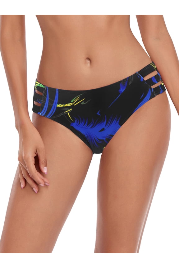 Women's Swimsuit Strappy Bikini Swim Bottom Full Coverage Swimwear Bathing Suits