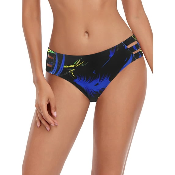 RELLECIGA Women's Swimsuit Strappy Bikini Swim Bottom Full Coverage Swimwear Bathing Suits