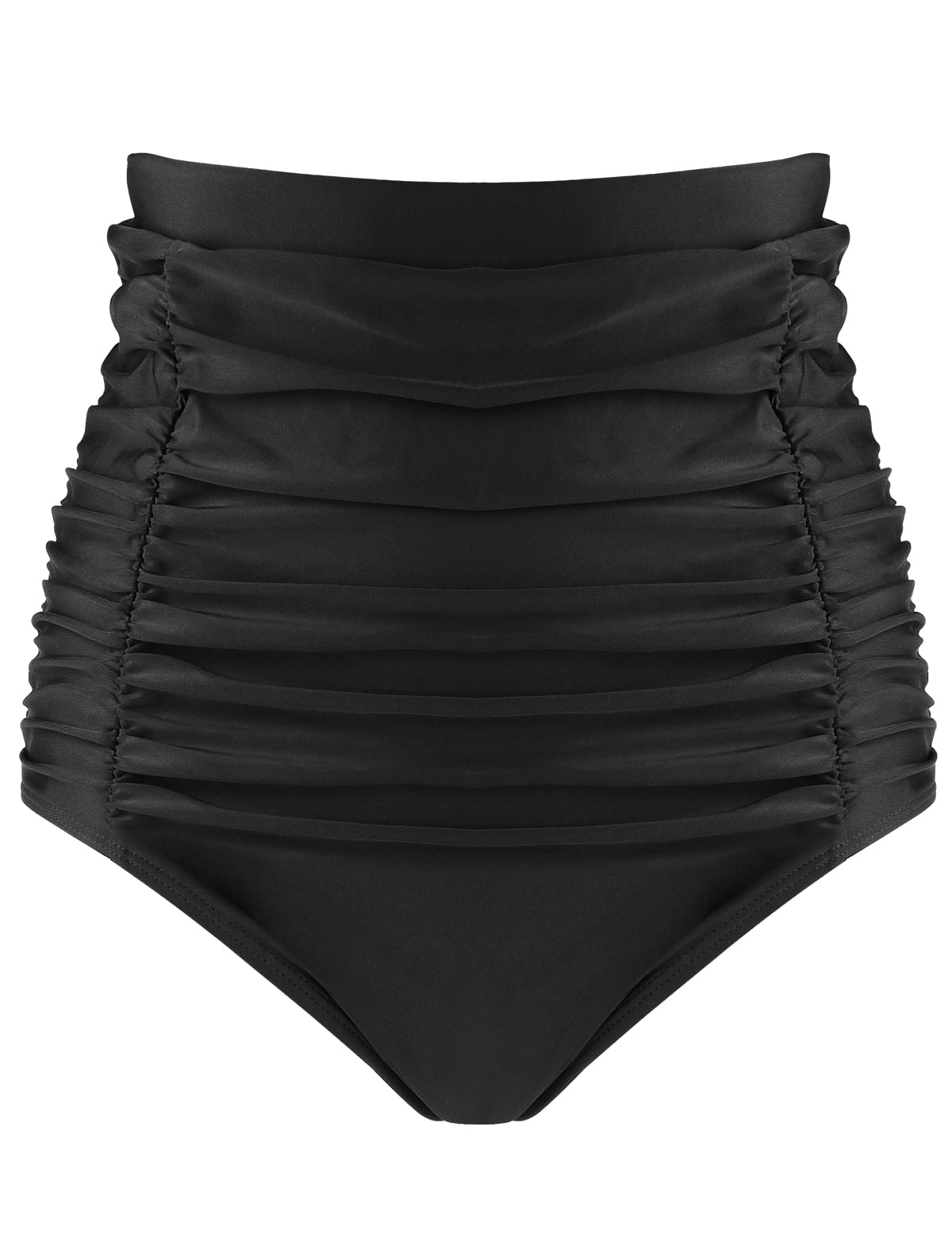 Period Swimwear Menstrual Leakproof Bikini Bottom Absorbent Pants High  Waist Swimming Trunks for Teenagers Women,Black S 