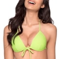 thumbnail image 1 of RELLECIGA Women's Triangle Bathing Suit Tops Halter Molded Paddings Push up Bikini Top, 1 of 7