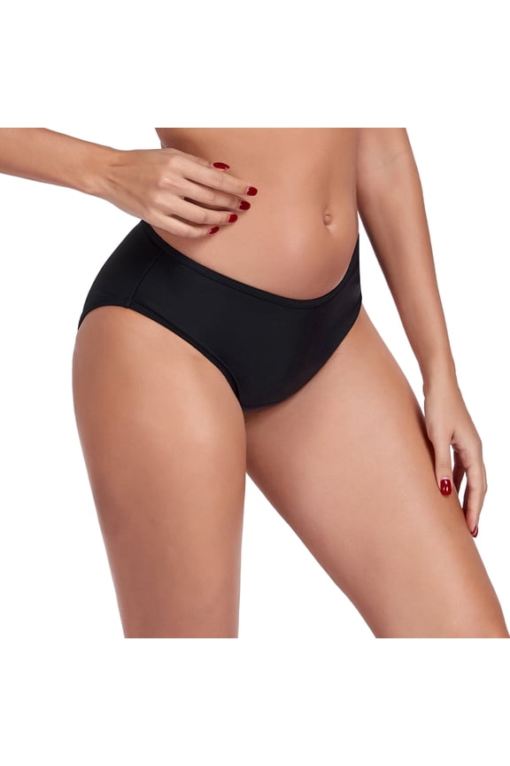 Womens' Period Swimwear Waterproof Swim Briefs Leakproof Bikini Bottoms,for Menstruation