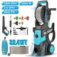 thumbnail image 1 of RELOIVE Electric Pressure Washer, 3000W Motor, 4000PSI Pressure, 2.6GPM Max Flow, 6 Multiple Nozzles and a Car Brush, A Foam Cannon, 35.56FT Water Hose Length & 32.41FT Power Cord Length, 1 of 15