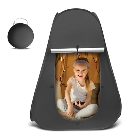 RELOIVE Sensory Tent for Kids 31.5"*31.5"*41.3in,Pop Up Tent Calm Corner for Children to Play and Relax,Sensory Corner Blackout Play Tent with Storage Bag for Autistic Children