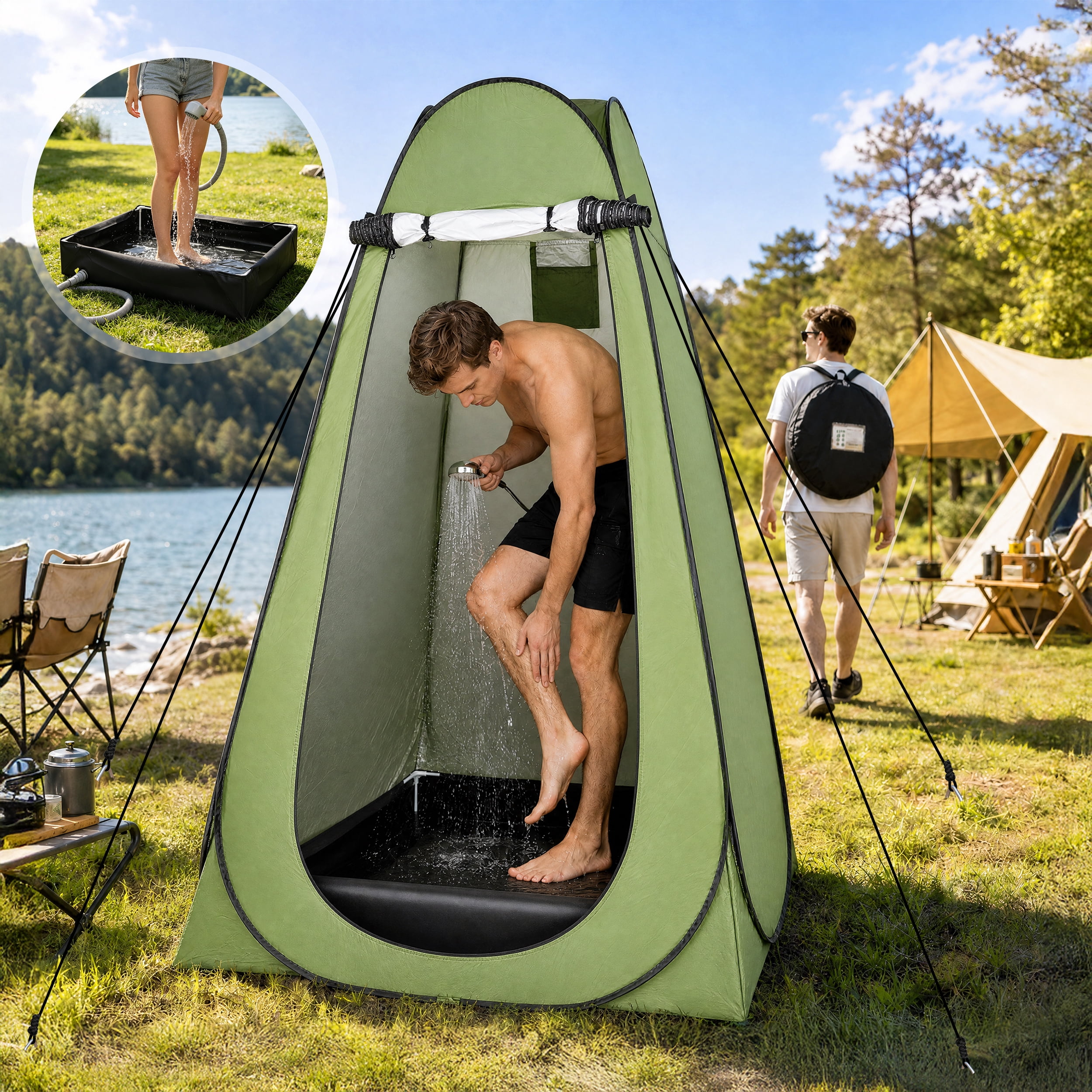 beach dress change tent Amazon.com: CHANGESICLE Portable Pop Up Changing Tent with Floor Beach Privacy Tent : Sports & Outdoors