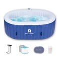 thumbnail image 1 of RELXTIME 2 Person Oval Inflatable Hot Tub Set, Blue, 1 of 8
