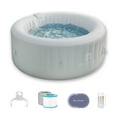 thumbnail image 1 of RELXTIME 4 Person Inflatable Spa Round Portable Blow up Hot Tub with 110 Soothing Air Jets, 1 of 7