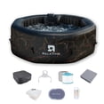 RELXTIME 6 Person Inflatable Hot Tub Octagonal Portable Outdoor Spa ...