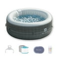 thumbnail image 1 of RELXTIME 82 Inch 4-6 Person Inflatable Round Hot Tub with 130 Jets and Heater Pump, 1 of 8