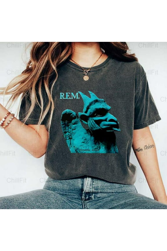 REM Chronic Town Athens GA Rock Band Cotton Graphic Fan Tee Comfort Color T-Shirt Unisex, up to 4XL