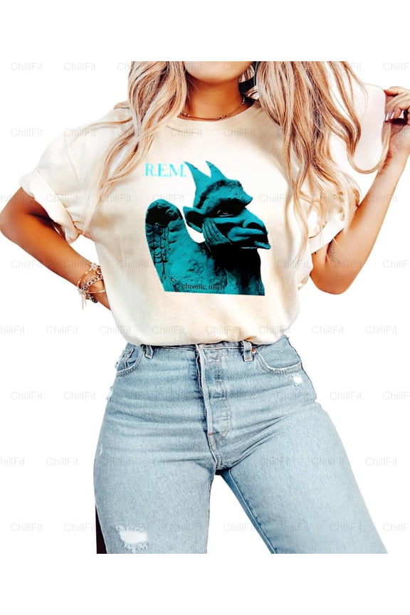 REM Chronic Town Athens GA Rock Band Cotton Graphic Fan Tee Comfort Color T-Shirt Unisex, up to 4XL