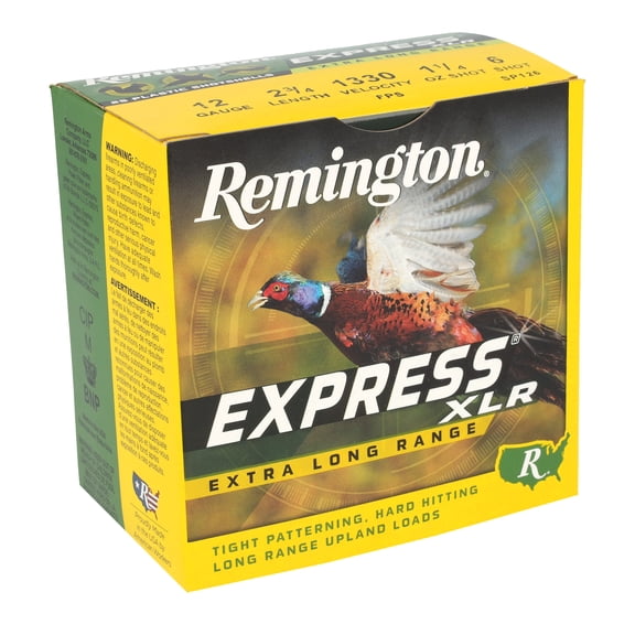 Remington Express Extra Long Range, 12 ga, 6 Shot, 2-3/4 in, 1 1/4 oz, 1330 fps, 25 Count