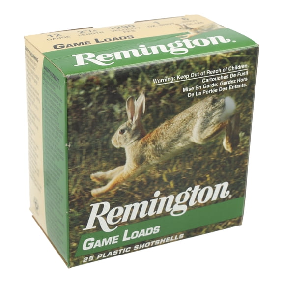 Remington Game Load, 12 ga, 6 Shot, 2-3/4 in, 1 oz, 1290 fps, 25 Count