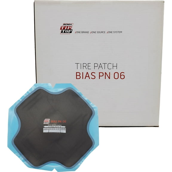 REMA TIP TOP PN-6 Square Bias Ply Tire Repair Patch 9-1/4" 6ply - Box of 10