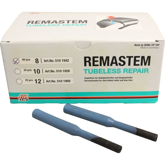 REMA TIP TOP RS-8 Radial Tire Plug Stem Insert 5/16" - Box of 60