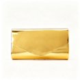 thumbnail image 1 of REMANLAN Women's Holographic Metallic Envelope Evening Clutch Purse with Detachable Chain Strap, Gold, 1 of 8