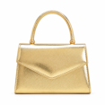thumbnail image 1 of REMANLAND Women's Metallic Evening Handbag, Elegant Envelope Clutch Purse with Curved Top Handle and Flap Design for Wedding, Party, Dinner and Formal Events, 1 of 1