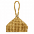 thumbnail image 1 of REMANLAND Women's Sparkling Textured Triangle Wristlet Evening Handbag, Gold, 1 of 8