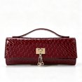 thumbnail image 1 of REMANLAND Women's PVC Tote Handbag, Evening Handbag with Detachable Chain Strap for Wedding Party Prom, 1 of 6