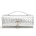 thumbnail image 1 of REMANLAND Women's PVC Tote Clutch Bag, Evening Handbag with Detachable Chain Strap for Wedding Party Prom, 1 of 7