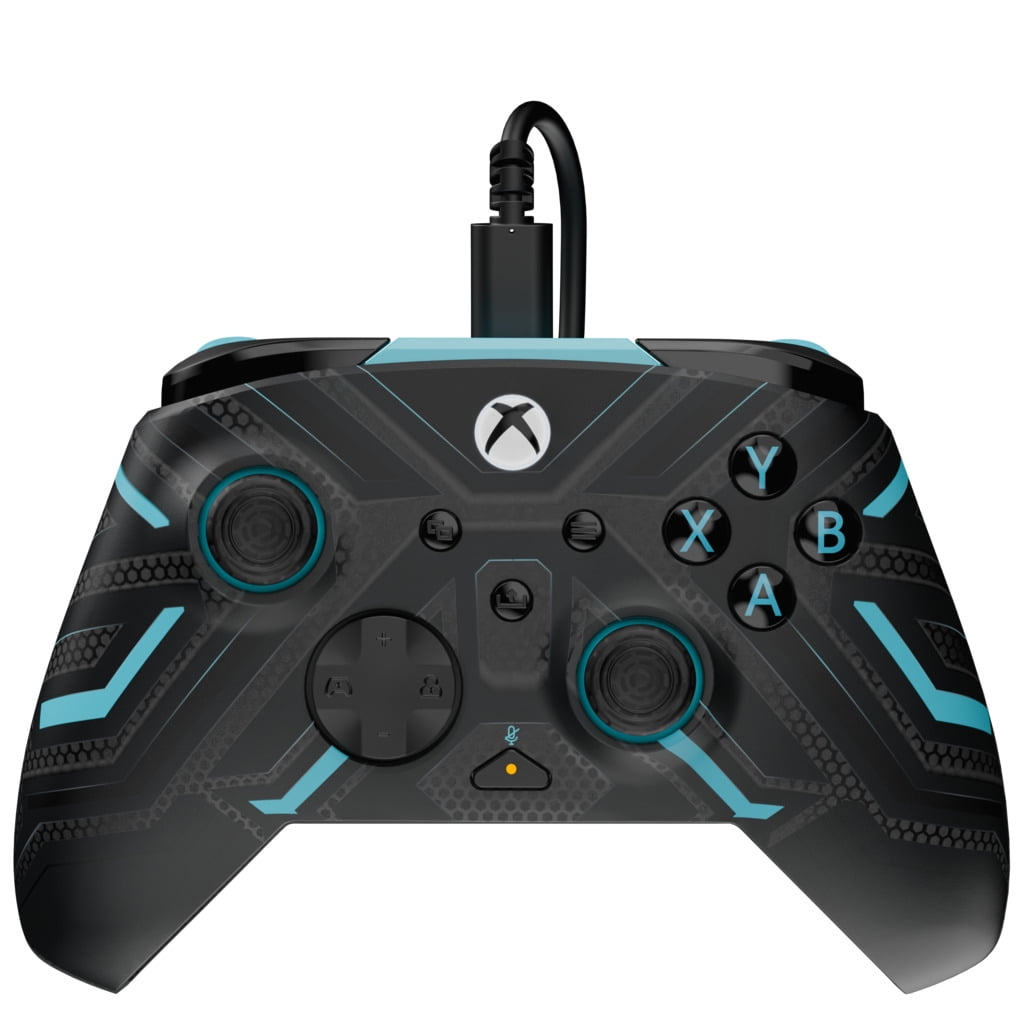 PDP REMATCH GLOW Advanced Wired Controller (Titan Steel) for Xbox Series X|S, Xbox One & Windows 10/11 PC