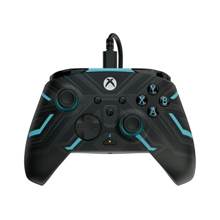 PDP Rematch Glow Advanced Wired Controller for Xbox & Windows 10/11, Titan Steel