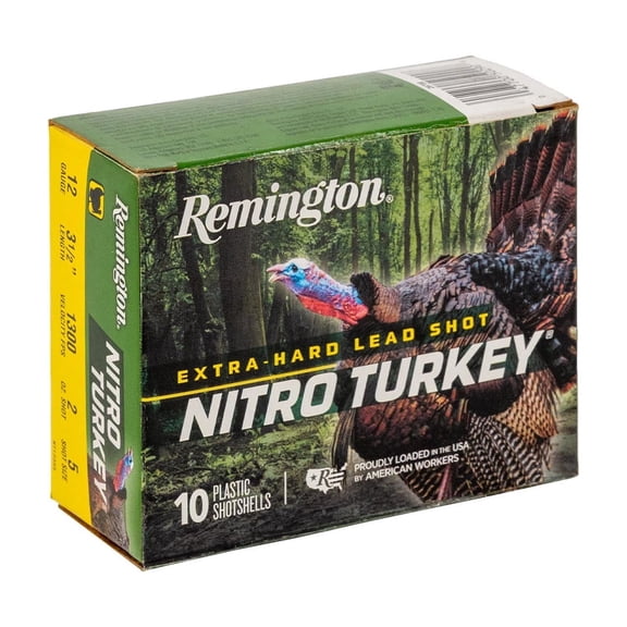 Remington Nitro Turkey, 12 ga, 5 Shot, 3-1/2 in, 2 oz, 1300 fps, 10 Count