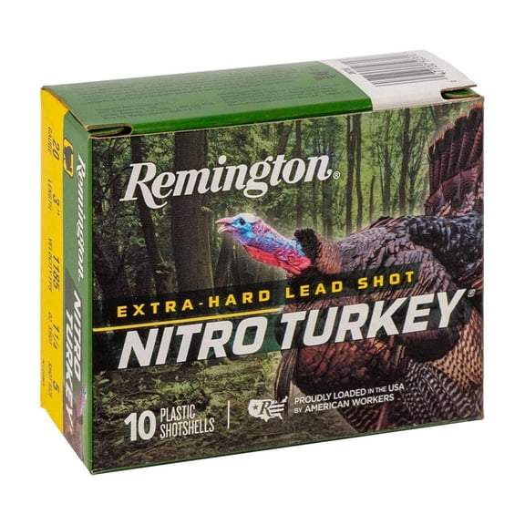 Remington Nitro Turkey, 20 ga, 5 Shot, 3 in, 1 1/4 oz, 1185 fps, 10 Count