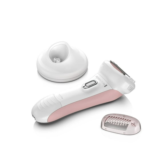 Remington Smooth & Silky 4-Blade Wet/Dry Shaver Women Legs, Underarms & Bikini Foil, Pink/White, WDF5035