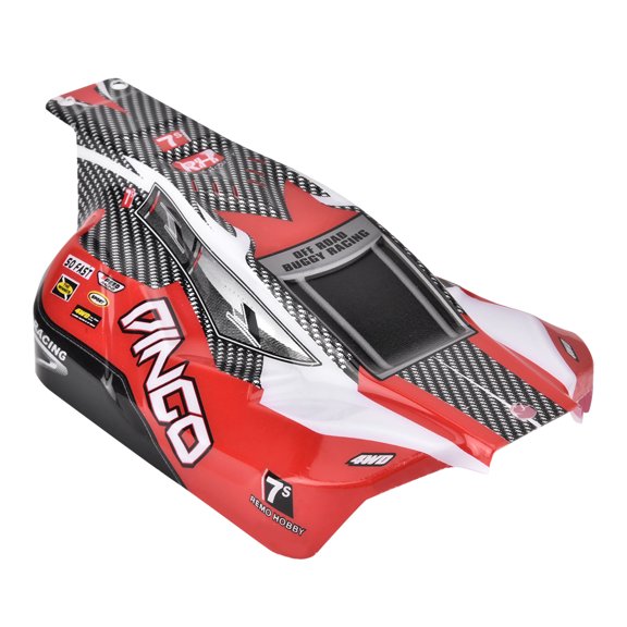 REMO 1/16 Scale RC Off-Road Car Body Shell Replacement Part (Red) - Durable ABS Plastic Design