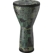 REMO Djembe, Designer Series, Festival, Large, 12" Diameter, 21" Height, Fabric Red Forge