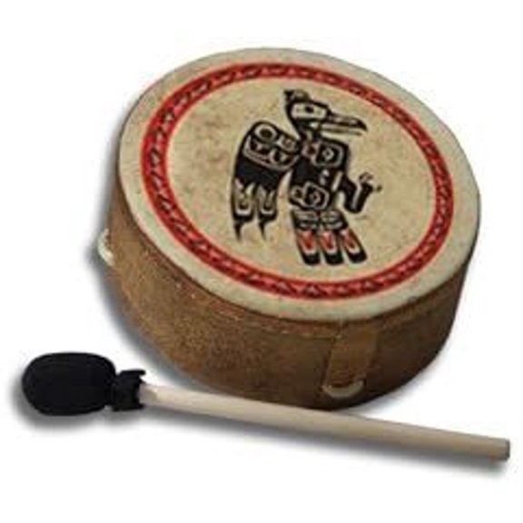 REMO Drum, Buffalo, 10" Diameter, 3.5" Depth, Thunderbird' Graphics