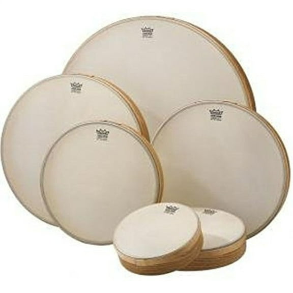 REMO Frame Drum, RENAISSANCE, 12" Diameter, 2.5" Depth
