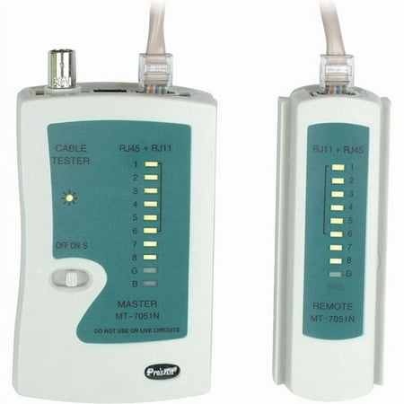 REMOTE NETWORK CABLE TESTER RJ45/RJ11/BNC/COAX CAT5 CAT6