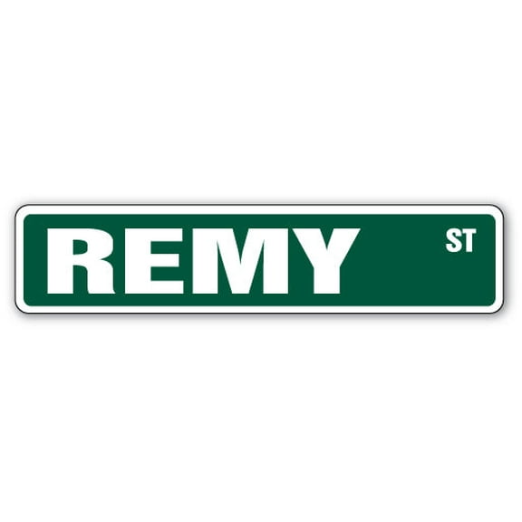 REMY Street Sign Childrens Name Room Sign | Indoor/Outdoor |  30" Wide