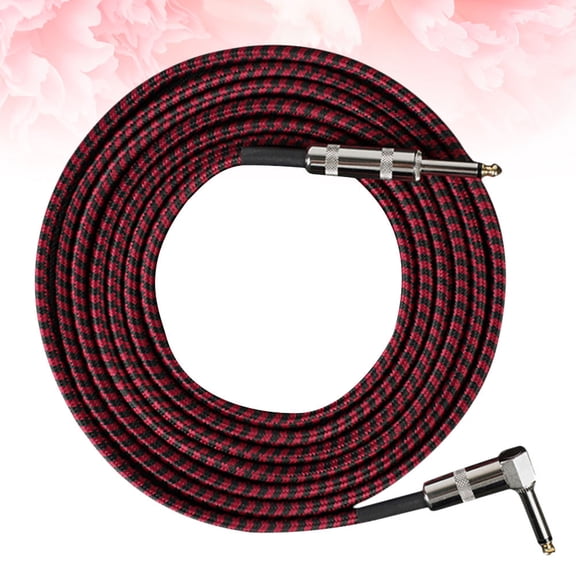 RENACLIPY 1 PC Right Angle Guitar Cable with Tinned Copper Core, Guitar Wire for Musicians and Audio Equipment