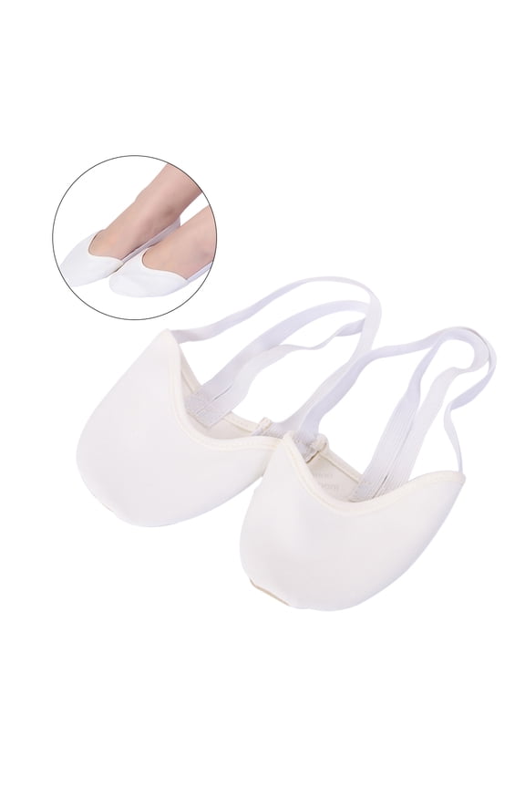 1 Pair Artibetter White Low Cut Ballet Dance Shoes for Women and Girls Sweat-Absorbing Belly Dance Footwear
